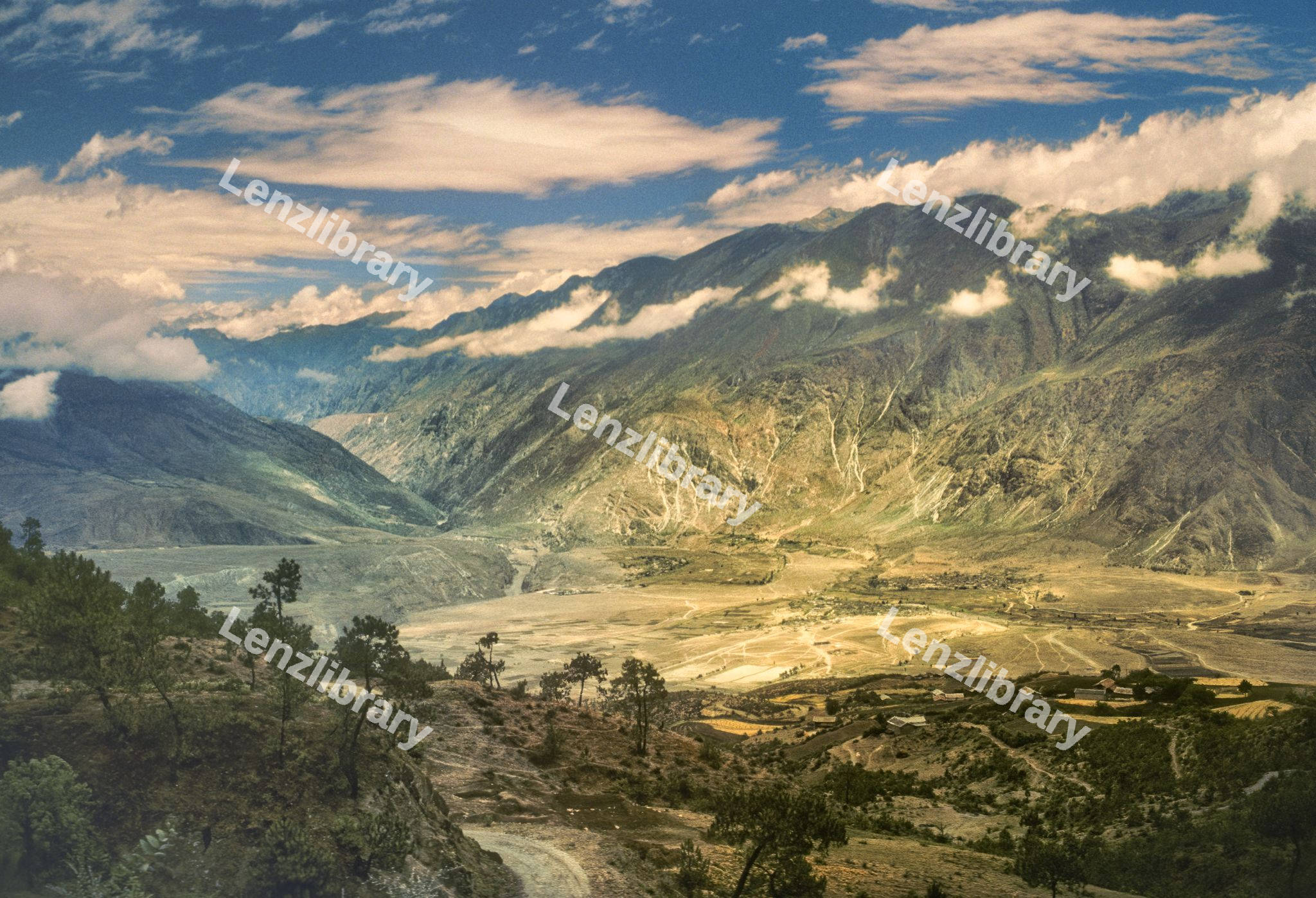 Mountain with snow view